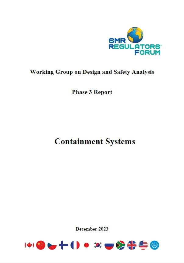Cover page of the SMR RF Phase 3 Report on Containment Systems