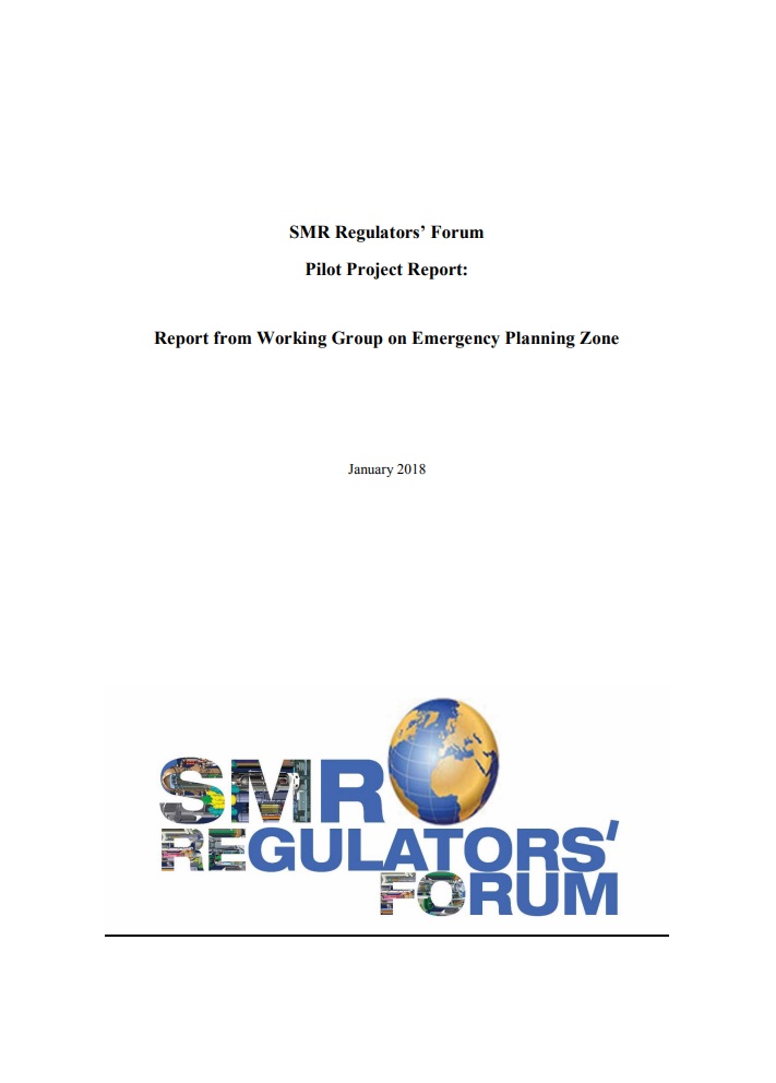 Cover page of the SMR RF Pilot Phase Appendix IV: Report from the Working Group on Emergency Planning Zone